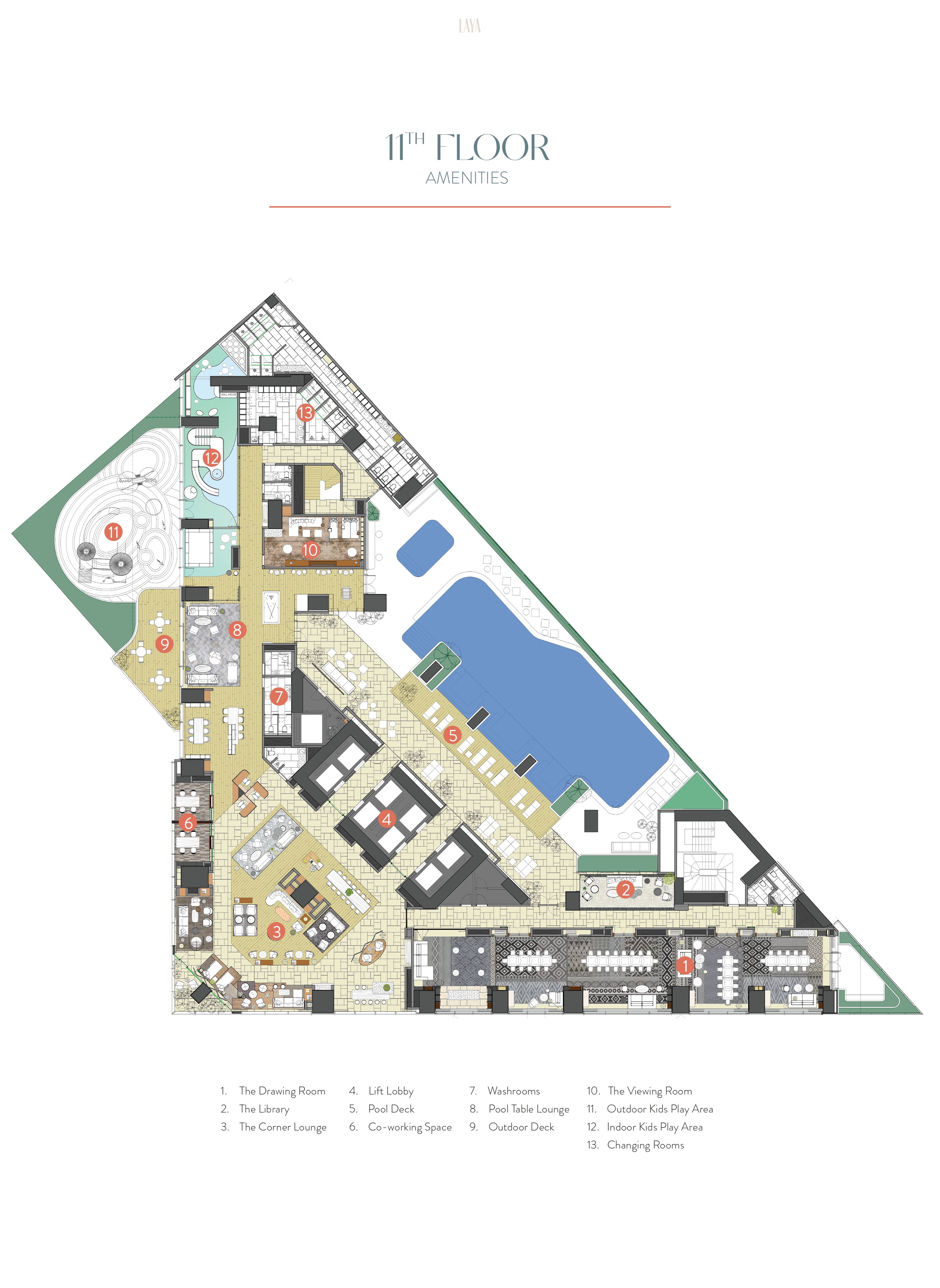 11th Floor_Amenities Floorplan